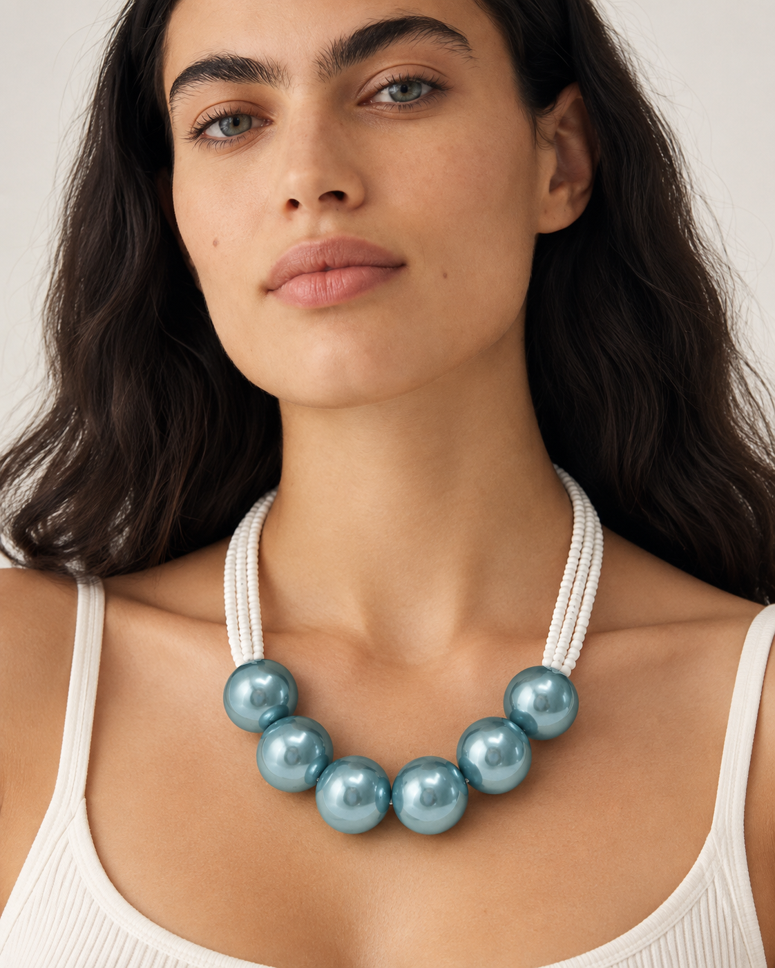 Yellow Elephant Beach Pearls Choker