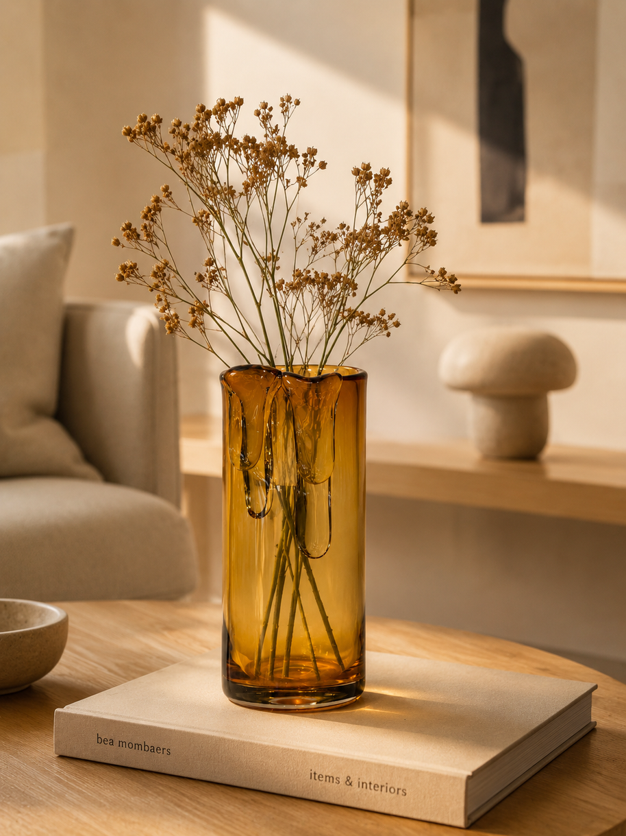 Tati deco Murano glass honey design big