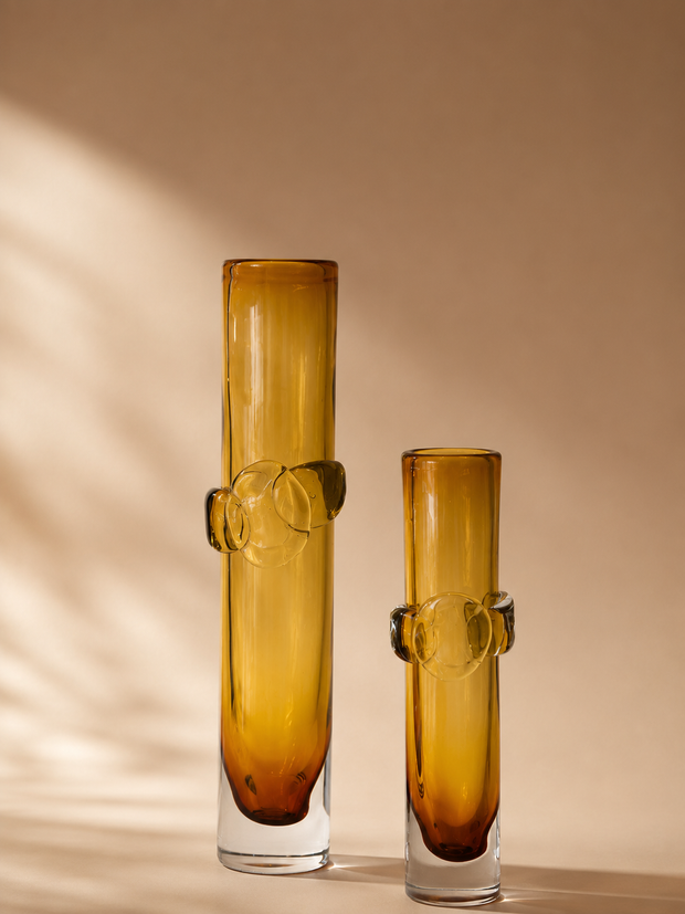 Tati deco Murano glass bamboo vase big