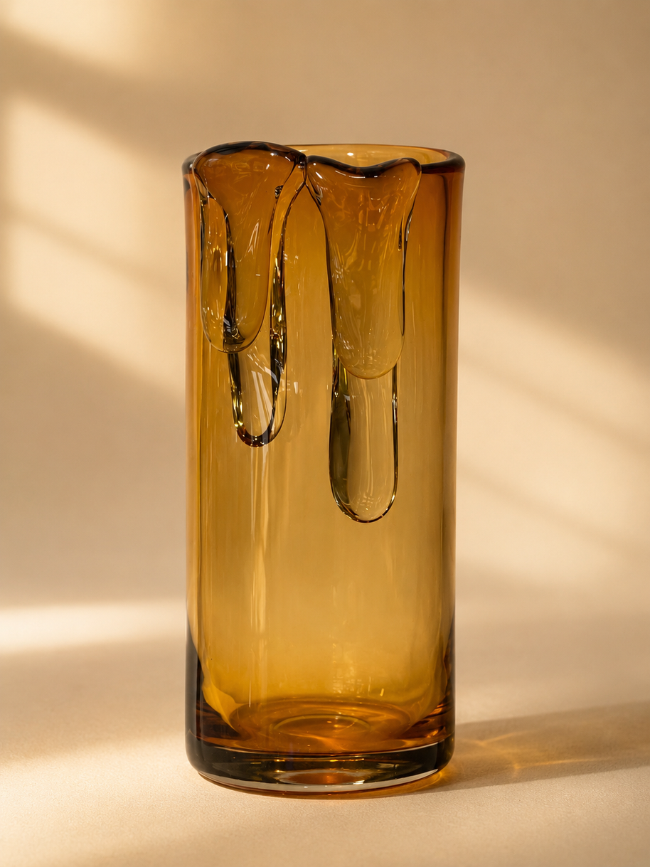 Tati deco Murano glass honey design big