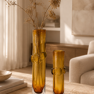 Tati deco Murano glass bamboo vase big