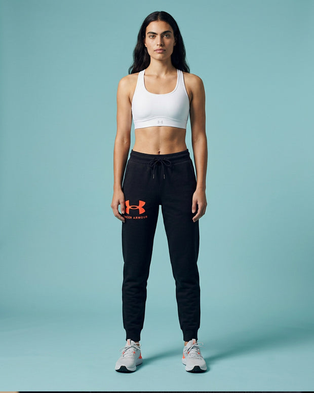 Under Armour Black orange logo jogger