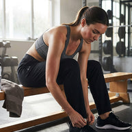 Under Armour black wide jogger