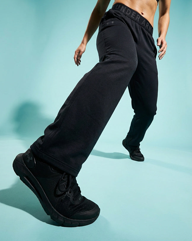 Under Armour black wide jogger