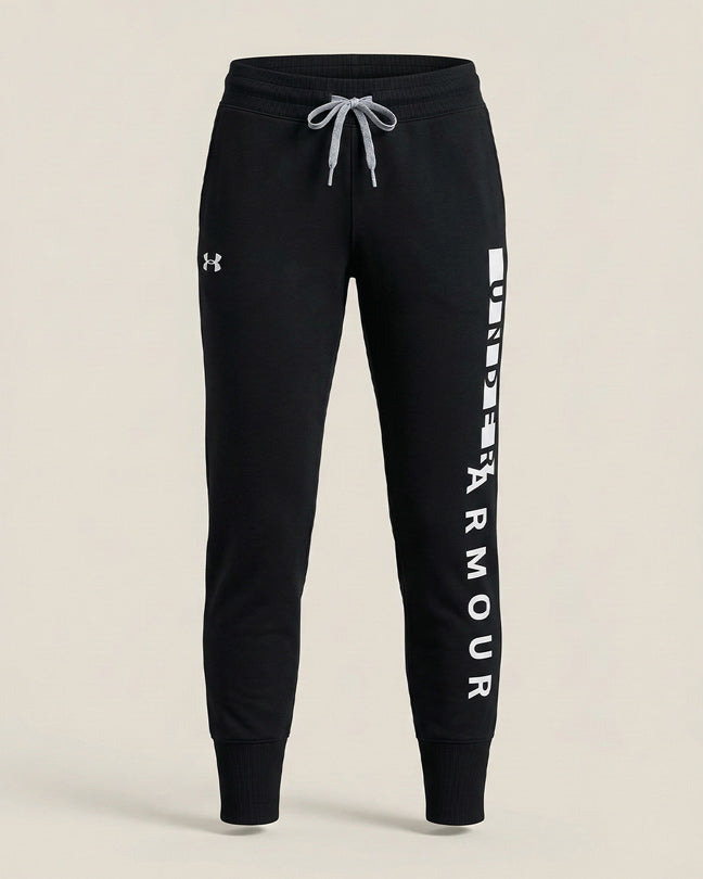 Under Armour Black and white logo jogger