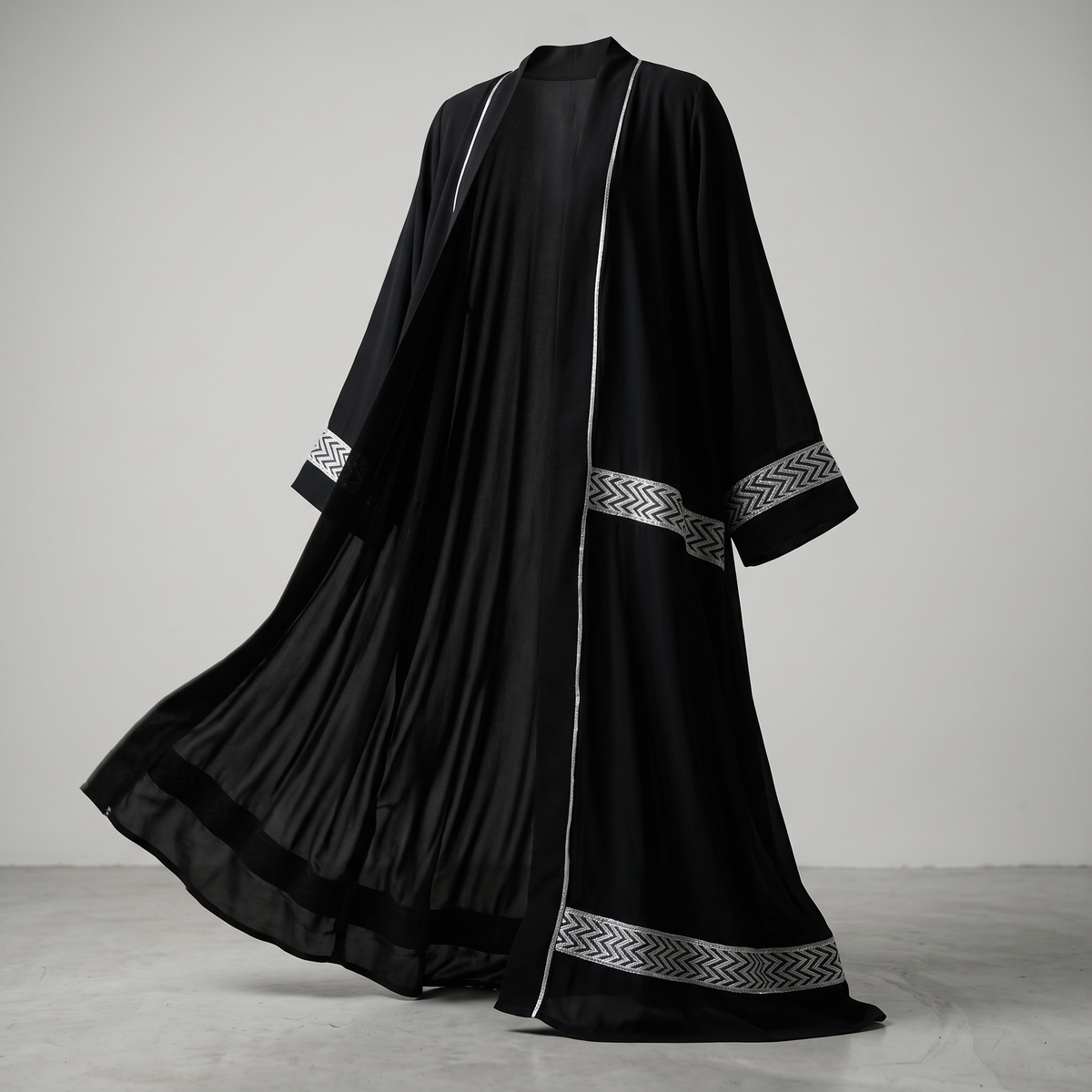 Kaafmoon Noir Luxe Abaya
