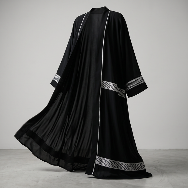 Kaafmoon Noir Luxe Abaya