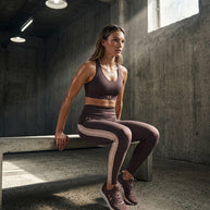 Under Armour brown beige striped legging