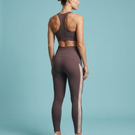 Under Armour brown beige striped legging