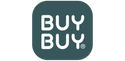 Rounded square icon with bold white 'BUY BUY' text on dark background, ecommerce logo