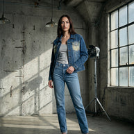 By Carmenzo Magic star jeans jacket