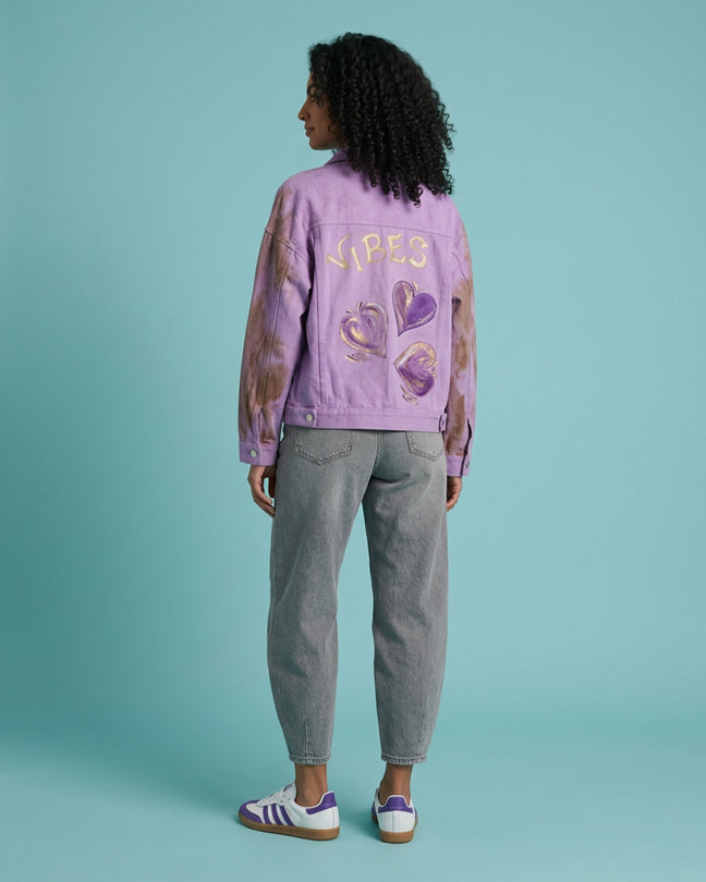 By Carmenzo pink vibes jeans jacket