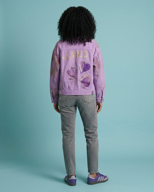 By Carmenzo pink vibes jeans jacket