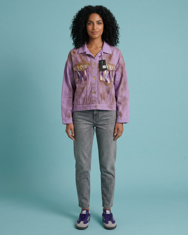 By Carmenzo pink vibes jeans jacket
