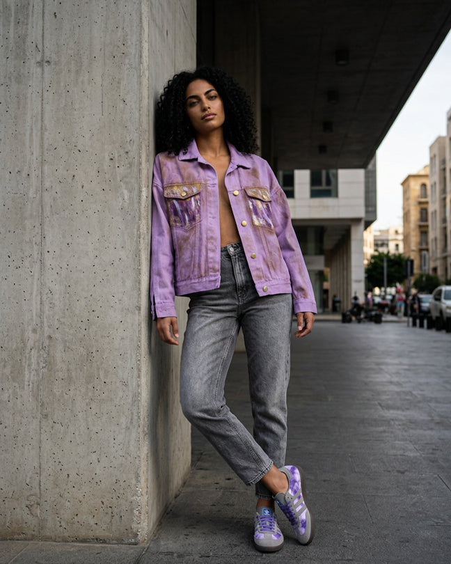 By Carmenzo pink vibes jeans jacket