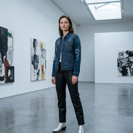 By Carmenzo love yourself denim jeans jacket