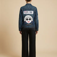 By Carmenzo love yourself denim jeans jacket