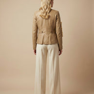 By Carmenzo caramel real lether jacket