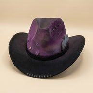 By Carmenzo Purple feather unisex hat