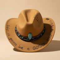By Carmenzo Turquoise Majesty Hat