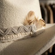 By Carmenzo white duchess hat