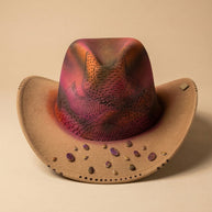 By Carmenzo wild tropical purple hat