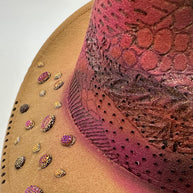 By Carmenzo wild tropical purple hat