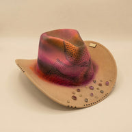 By Carmenzo wild tropical purple hat