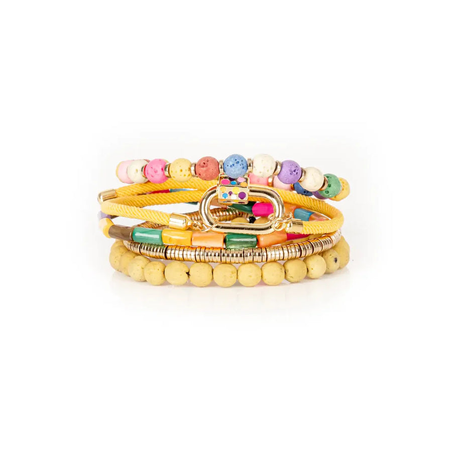 The Dark Sun Riot Colorful Bead Stack Bracelet