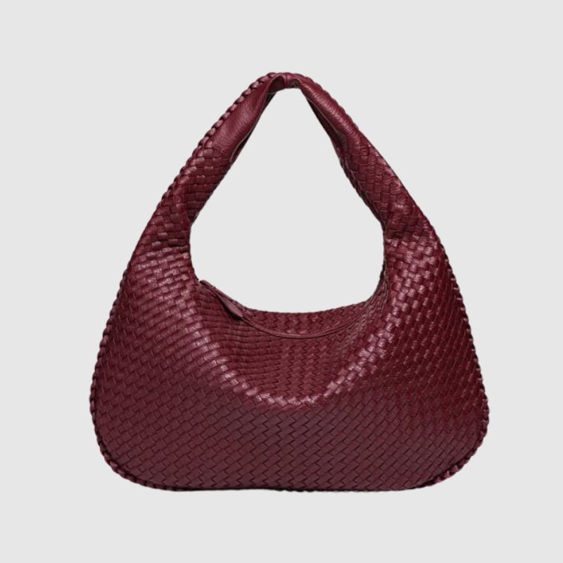 CHARMPOP Cassia Cassia | Woven Vegan Leather Shoulder Bag | Charmpop Lebanon