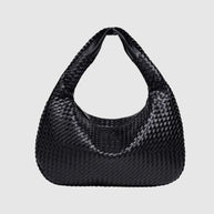 CHARMPOP Cassia Cassia | Woven Vegan Leather Shoulder Bag | Charmpop Lebanon