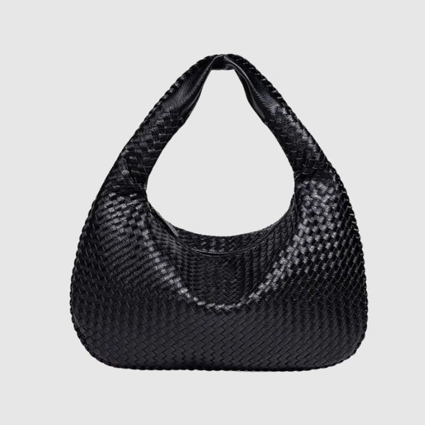 CHARMPOP Cassia Cassia | Woven Vegan Leather Shoulder Bag | Charmpop Lebanon