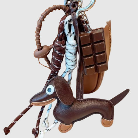 CHARMPOP Dachshund Dog with Chocolate Charm
