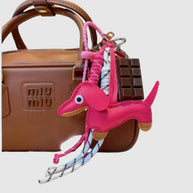 CHARMPOP Dachshund Dog with Chocolate Charm
