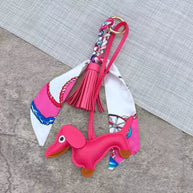 CHARMPOP Dachshund Dog with Scarf Charm