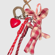 CHARMPOP Plaid Bunny Bag Charm