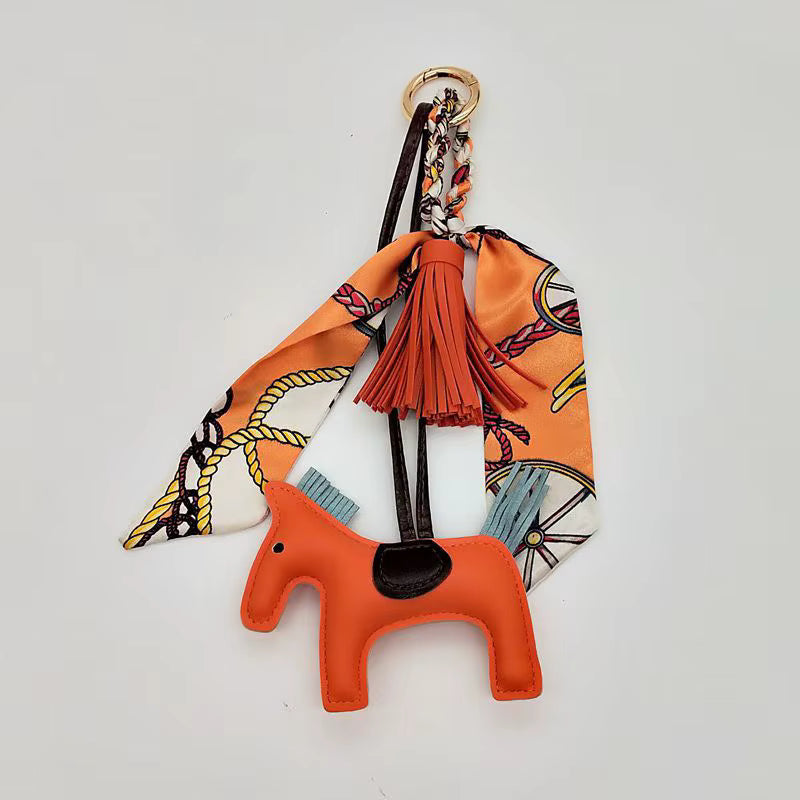 CHARMPOP Pony with Scarf Bag Charm