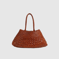 CHARMPOP Romina Romina | Woven Vegan Leather Tote | Charmpop Lebanon