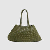 CHARMPOP Romina Romina | Woven Vegan Leather Tote | Charmpop Lebanon