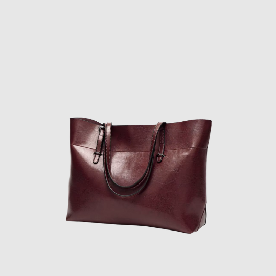 CHARMPOP Verona Verona | Minimalist Vegan Leather Laptop Tote | Charmpop Lebanon