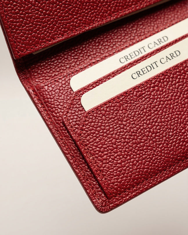 CLAREA Slim Leather Card Holder 11.8x8 cm