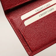 CLAREA Slim Leather Card Holder 11.8x8 cm