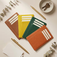 CLAREA Slim Leather Card Holder 12x8.5 cm