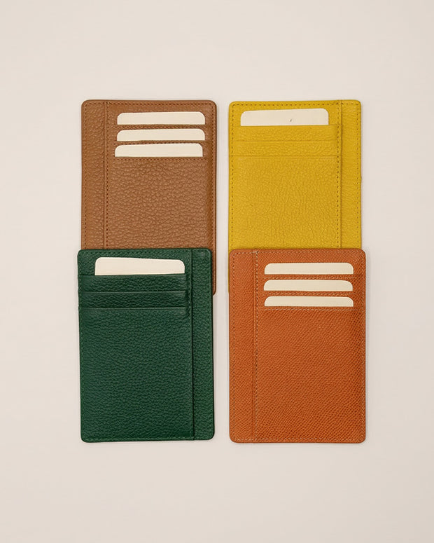 CLAREA Slim Leather Card Holder 12x8.5 cm