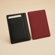 CLAREA Minimal Leather Card Holder 12x8 cm