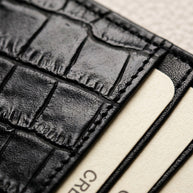 CLAREA Slim Leather Card Holder 10x8.5 cm