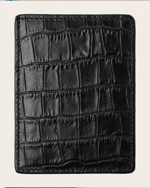 CLAREA Slim Leather Card Holder 10x8.5 cm