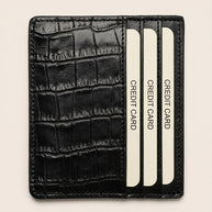 CLAREA Slim Leather Card Holder 10x8.5 cm