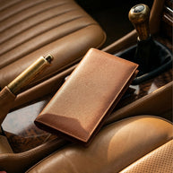 CLAREA Brown Leather Wallet 19.5x10.5 cm
