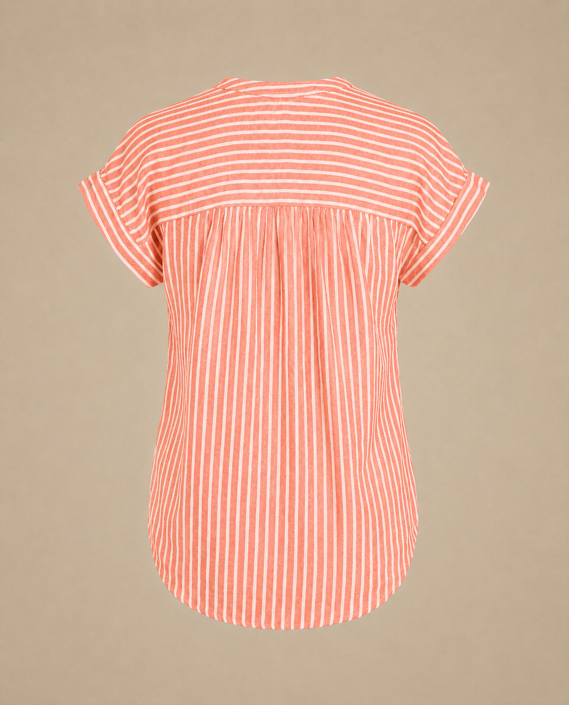 Jones new York Sleeveless T Shirt Stripped Grey/Coral White